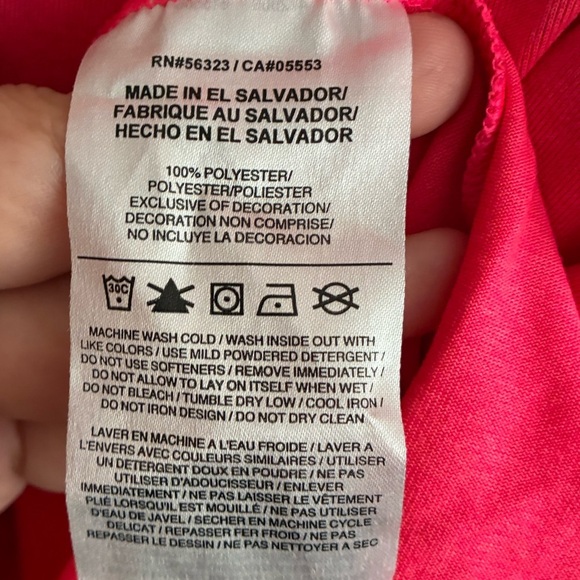 Nike Neon Pink Dry Fit Short Sleeve Tee M - Picture 7 of 8